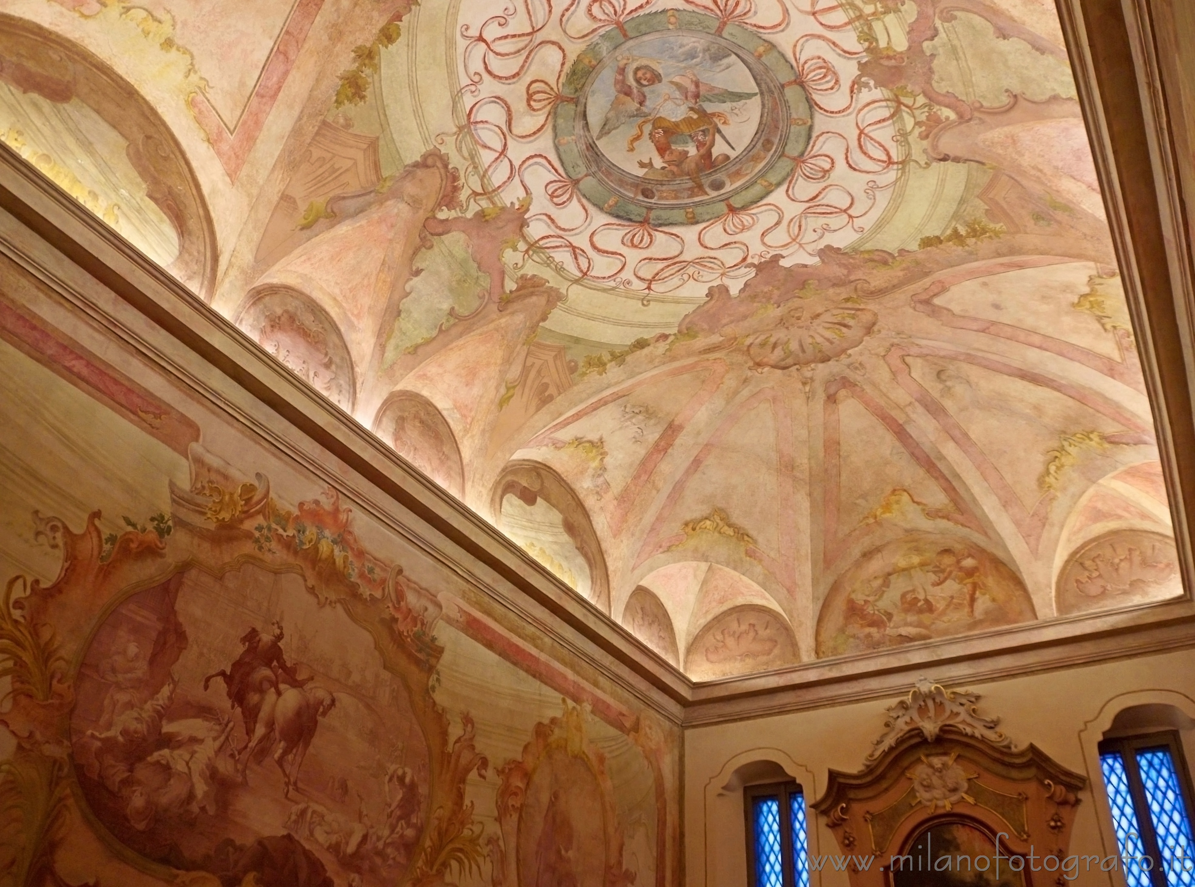 Milan (Italy) - Capitular room inside the Chartreuse of Garegnano